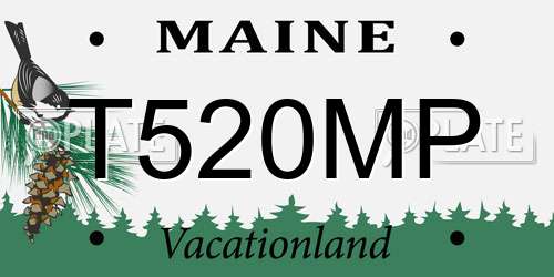 T520MP Maine License Plate