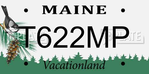 T622MP Maine License Plate