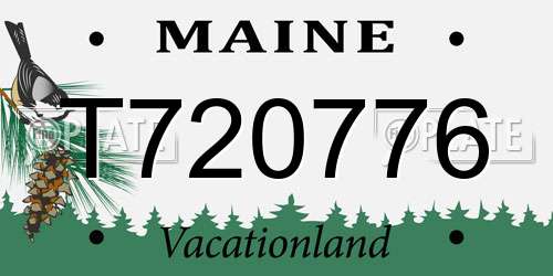 T720776 Maine License Plate
