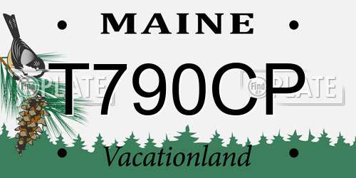 T790CP Maine License Plate