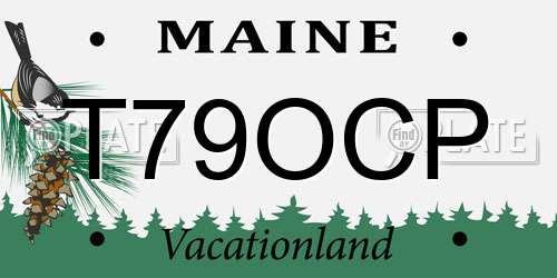 T79OCP Maine License Plate
