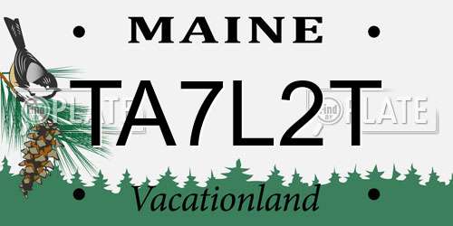 TA7L2T Maine License Plate