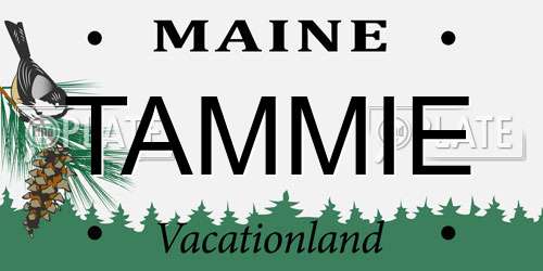TAMMIE Maine License Plate