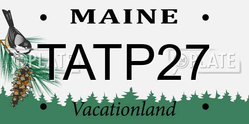 TATP27 Maine License Plate