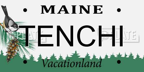TENCHI Maine License Plate