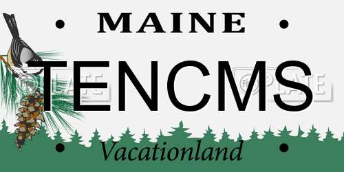 TENCMS Maine License Plate