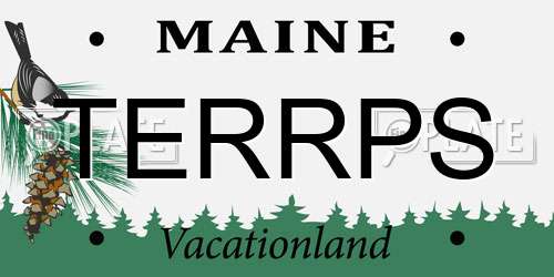 TERRPS Maine License Plate