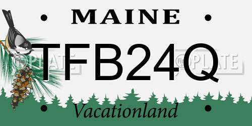 TFB24Q Maine License Plate