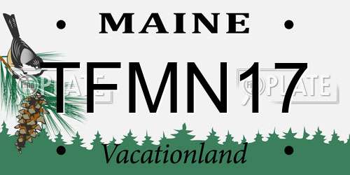 TFMN17 Maine License Plate