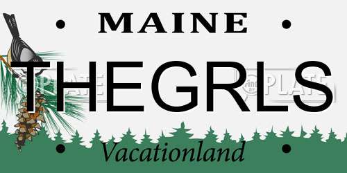 THEGRLS Maine License Plate