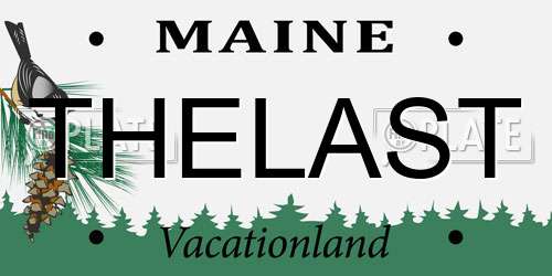 THELAST Maine License Plate