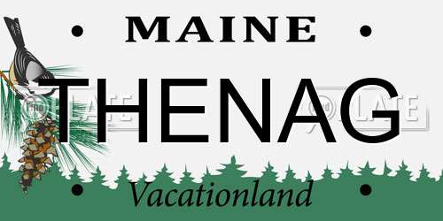THENAG Maine License Plate