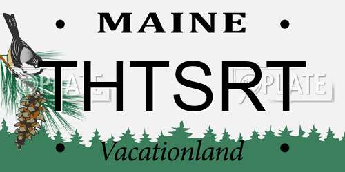 THTSRT Maine License Plate