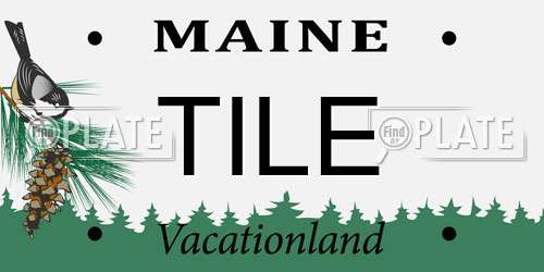 TILE Maine License Plate