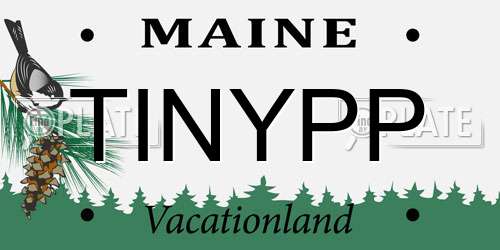 TINYPP Maine License Plate