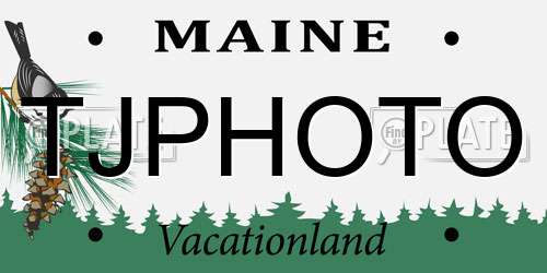 TJPHOTO Maine License Plate