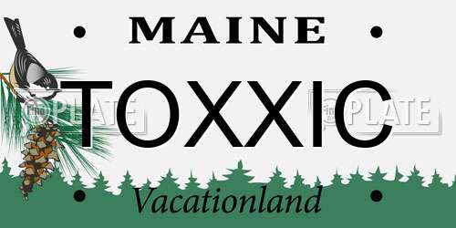 TOXXIC Maine License Plate