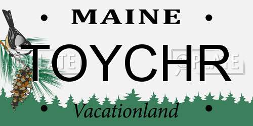 TOYCHR Maine License Plate
