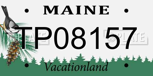 TP08157 Maine License Plate