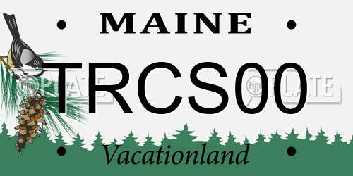 TRCS00 Maine License Plate