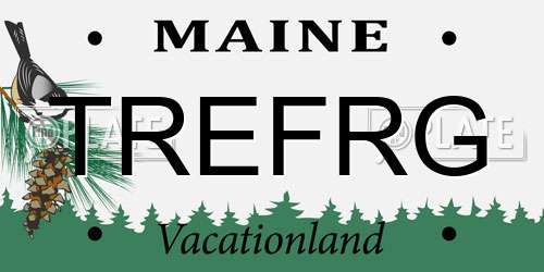TREFRG Maine License Plate