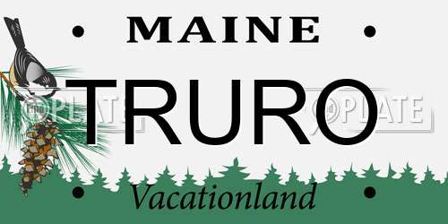 TRURO Maine License Plate