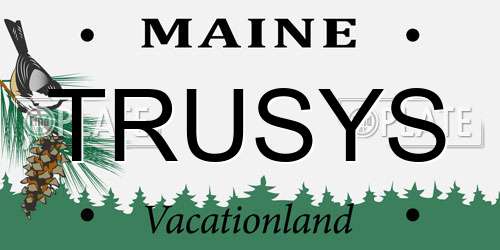 TRUSYS Maine License Plate