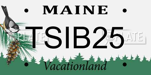 TSIB25 Maine License Plate
