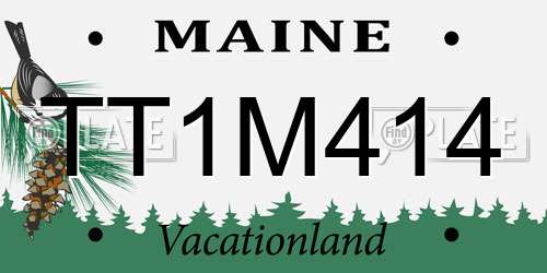 TT1M414 Maine License Plate