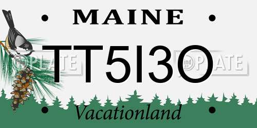 TT5I3O Maine License Plate