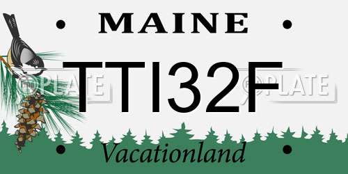 TTI32F Maine License Plate