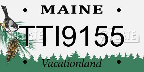 TTI9155 Maine License Plate