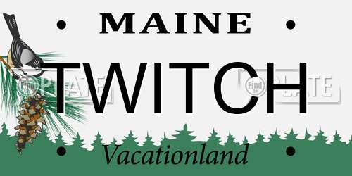 TWITCH Maine License Plate