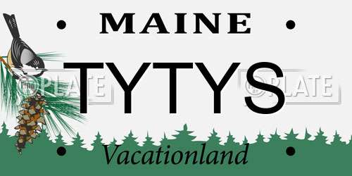 TYTYS Maine License Plate