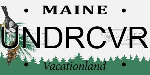 UNDRCVR Maine License Plate