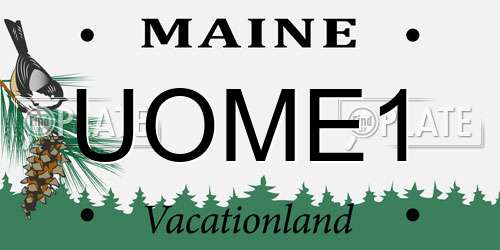UOME1 Maine License Plate