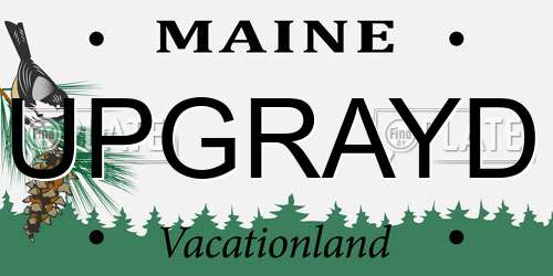 UPGRAYD Maine License Plate