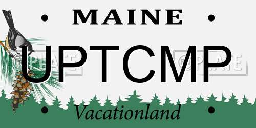 UPTCMP Maine License Plate