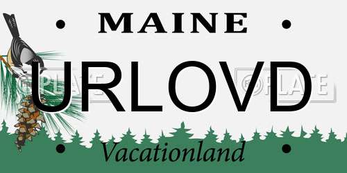 URLOVD Maine License Plate