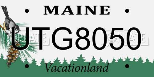 UTG8050 Maine License Plate
