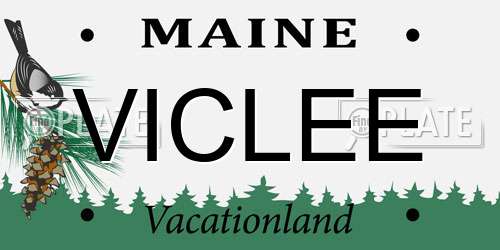 VICLEE Maine License Plate