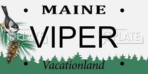 VIPER Maine License Plate