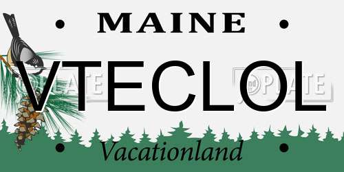 VTECLOL Maine License Plate