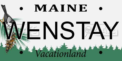 WENSTAY Maine License Plate