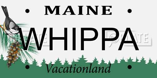 WHIPPA Maine License Plate