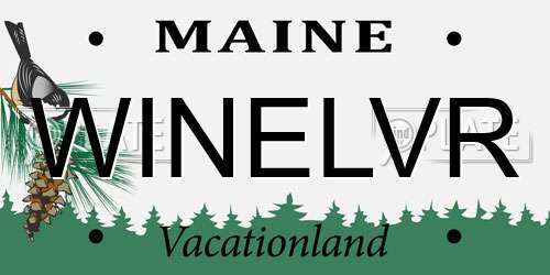 WINELVR Maine License Plate
