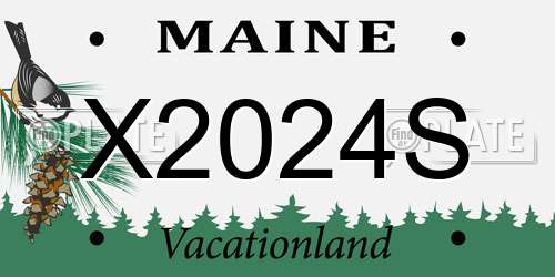 X2024S Maine License Plate