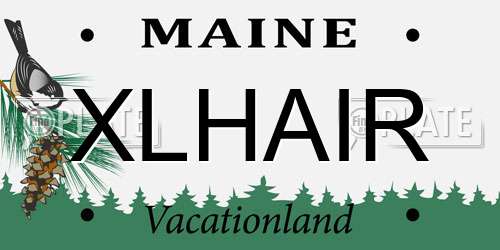 XLHAIR Maine License Plate
