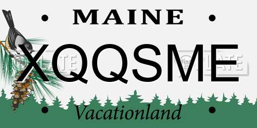 XQQSME Maine License Plate