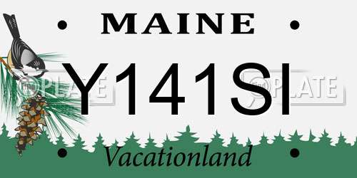 Y141SI Maine License Plate
